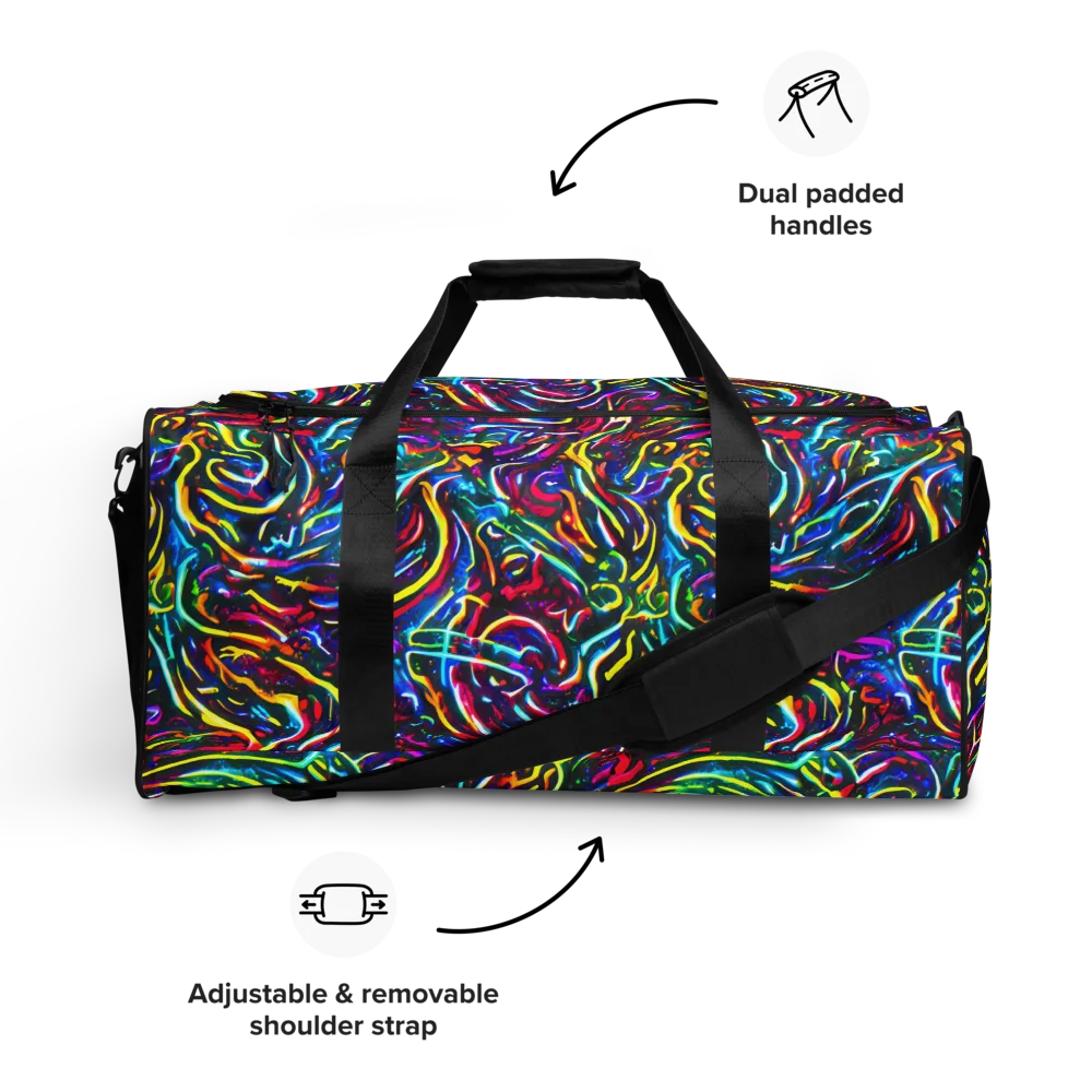 Prismatic Torrent on Duffle Bag — Front
