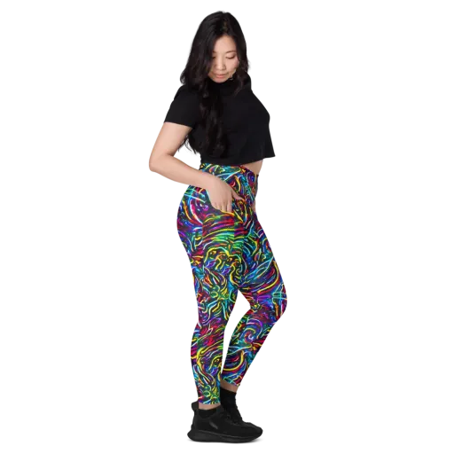 Prismatic Torrent on a Leggings with Pockets