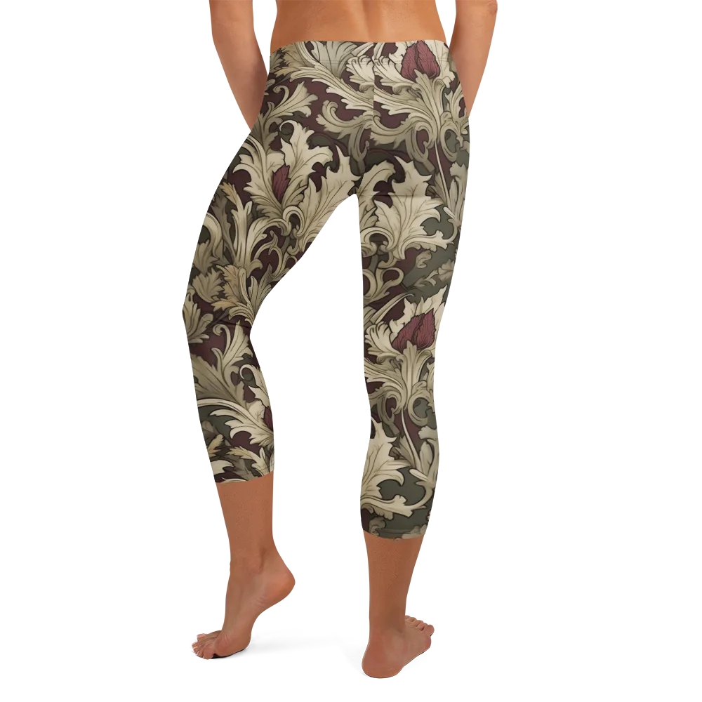 Baroque Verdure on Capri Leggings — Back