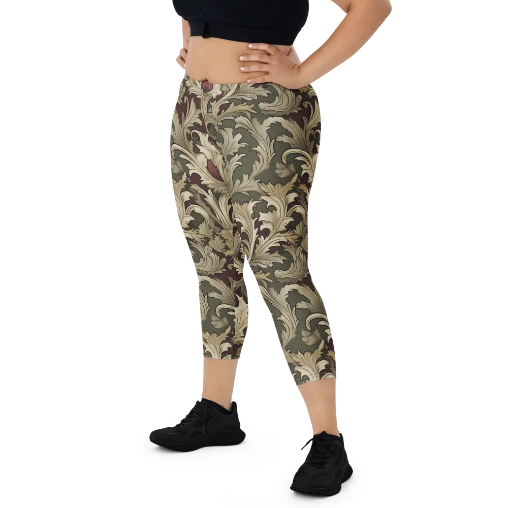 Baroque Verdure on Capri Leggings — Front