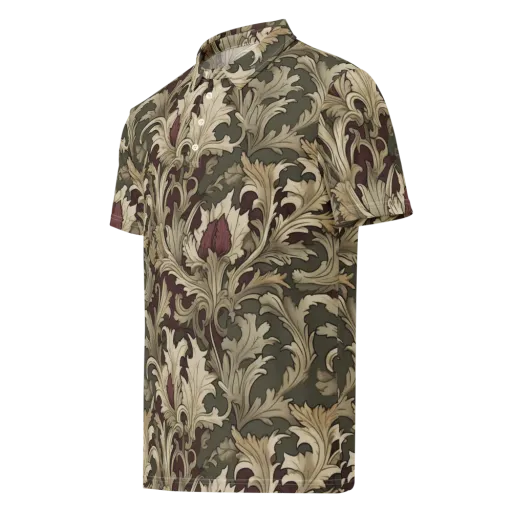 Baroque Verdure on a Men's Slim Fit Polo Shirt