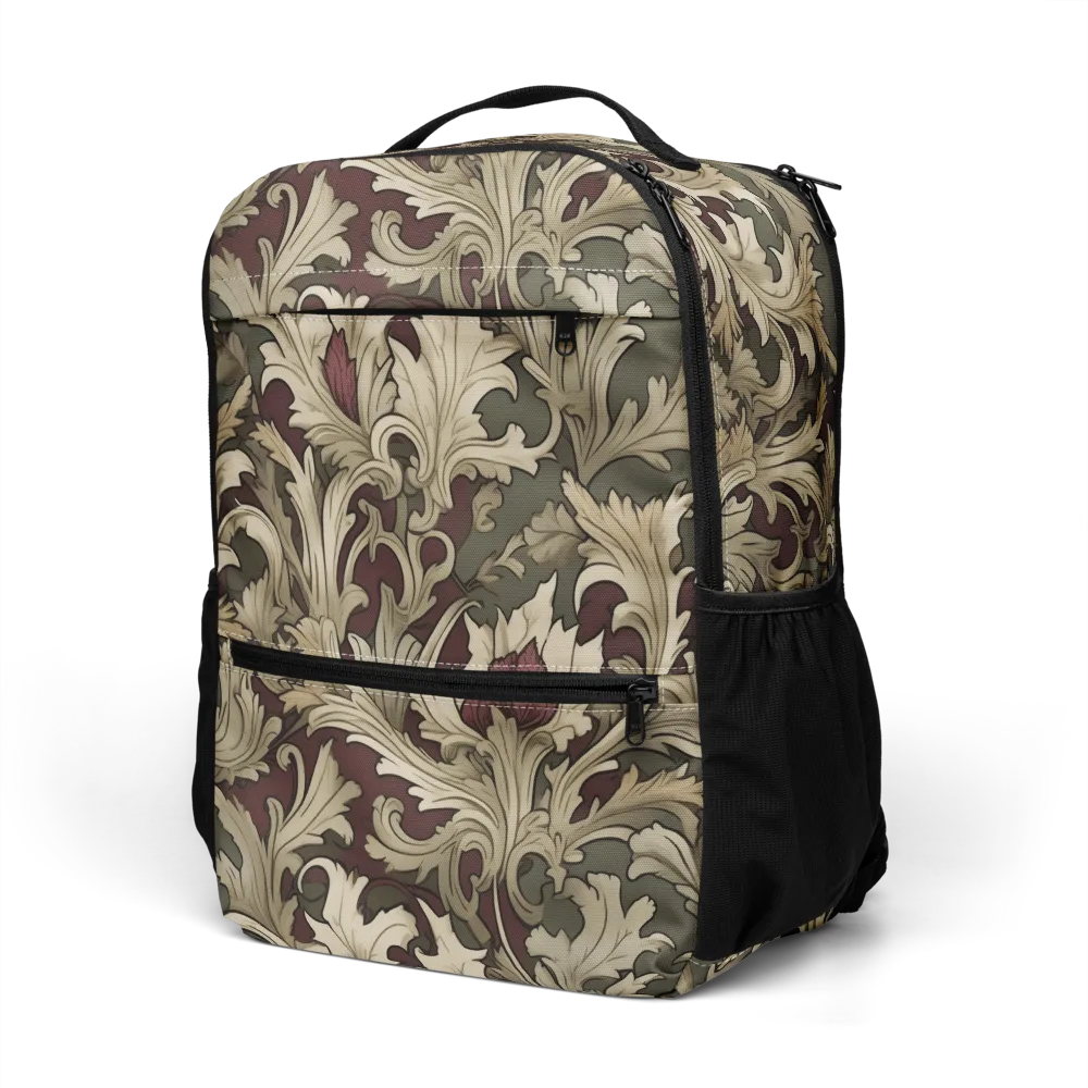 Baroque Verdure on Utility Backpack — Left Front