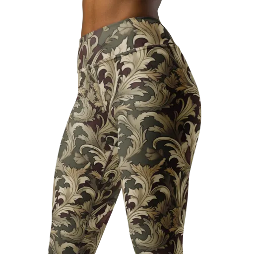 Baroque Verdure on a Yoga Leggings