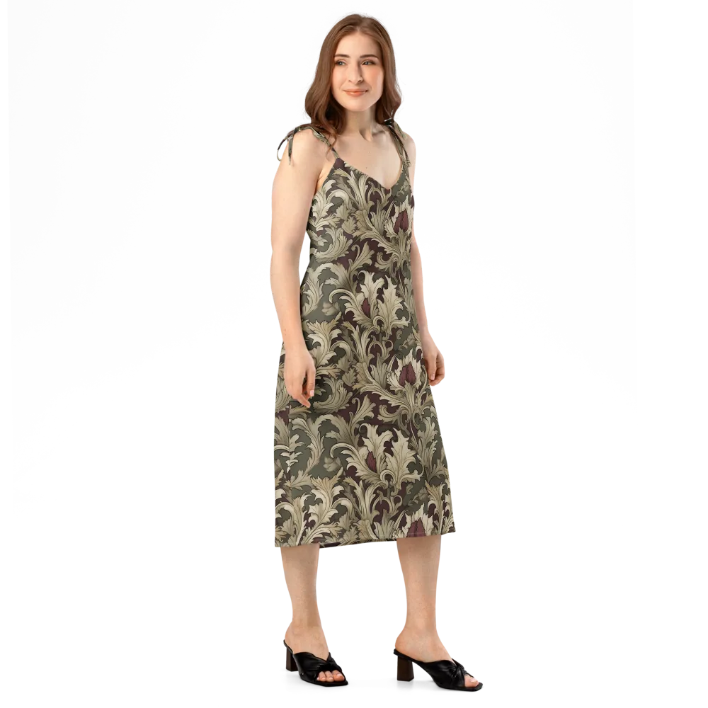 Baroque Verdure on Slip Dress — Right Front
