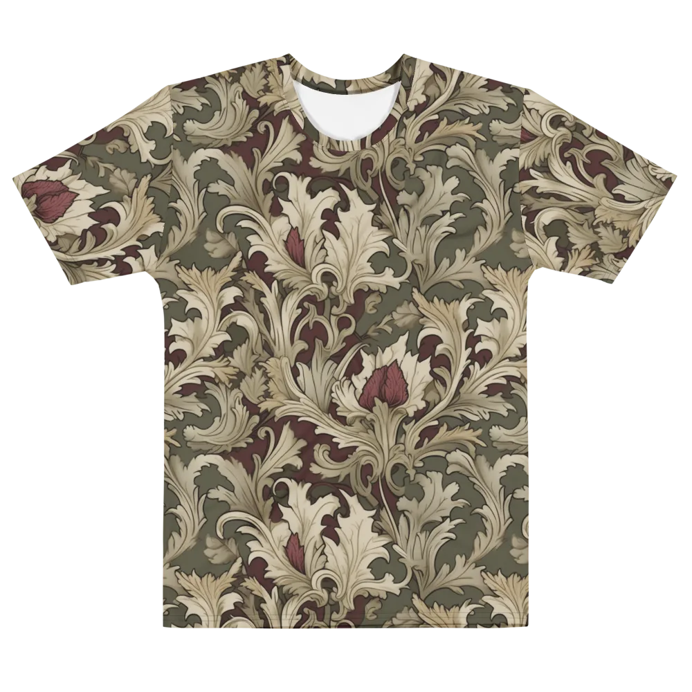 Baroque Verdure on Men's Cotton Crew Neck T-Shirt — Front