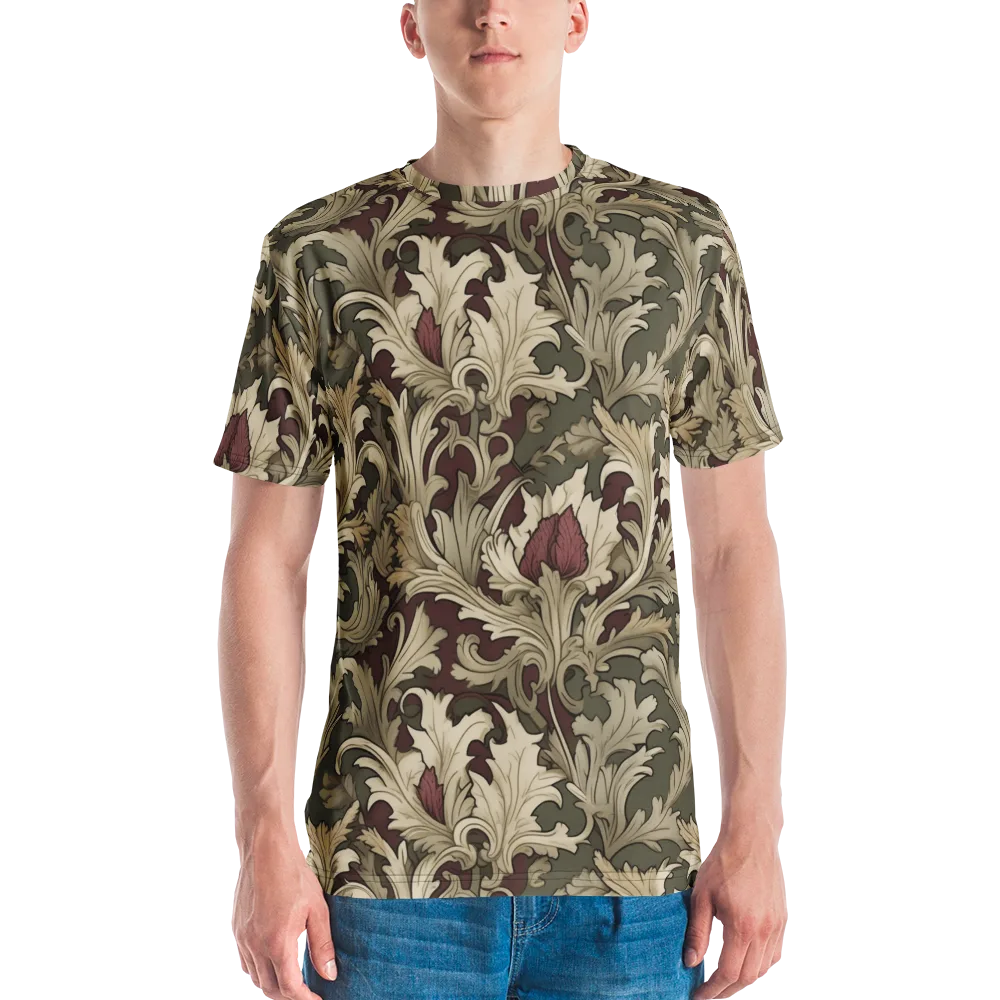 Baroque Verdure on Men's Crew Neck T-Shirt — Front