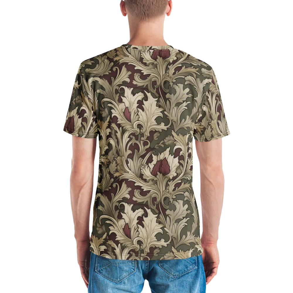 Baroque Verdure on Men's Crew Neck T-Shirt — Back