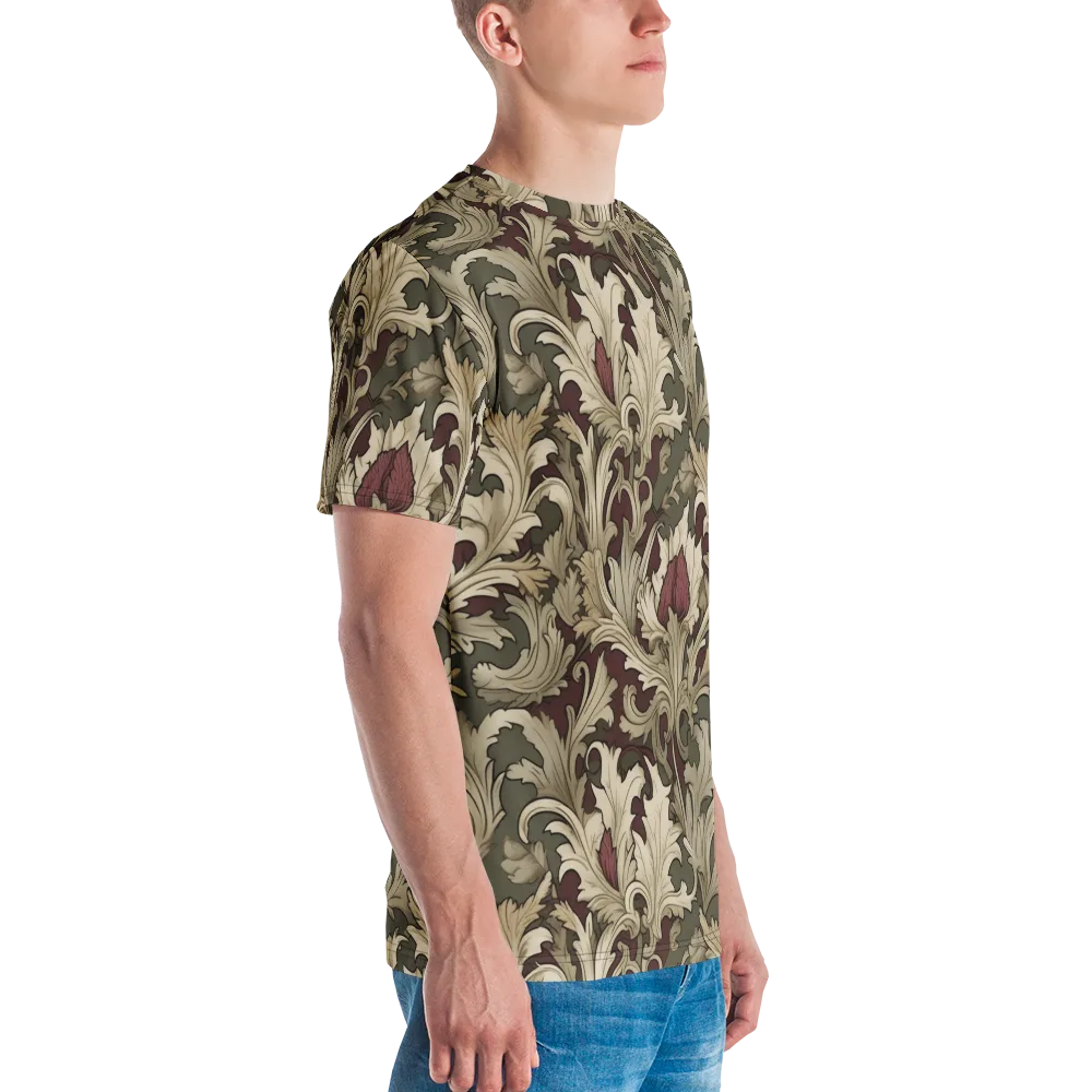 Baroque Verdure on Men's Crew Neck T-Shirt — Right