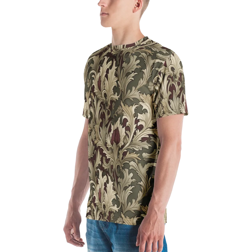 Baroque Verdure on Men's Crew Neck T-Shirt — Left