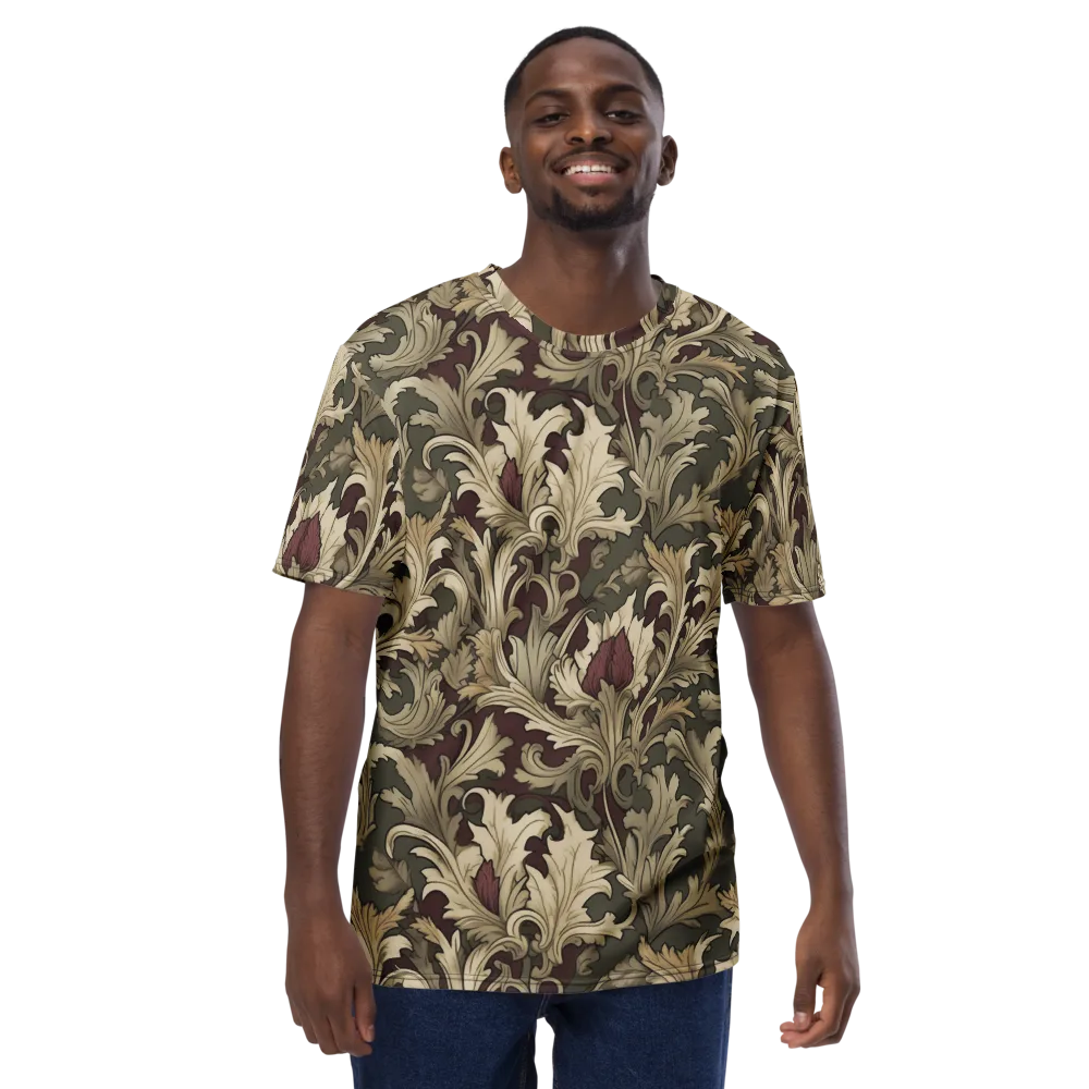 Baroque Verdure on Men's Crew Neck T-Shirt — Front