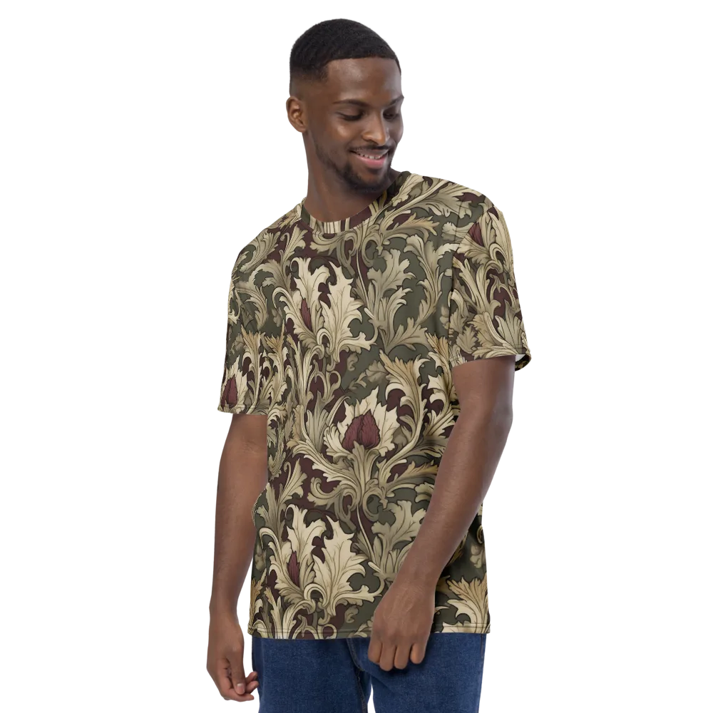 Baroque Verdure on Men's Crew Neck T-Shirt — Left