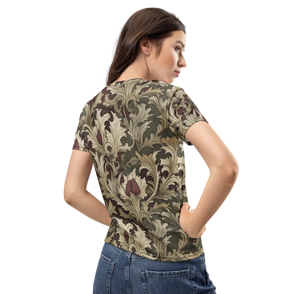 Baroque Verdure on Women's Crew Neck T-Shirt — Back