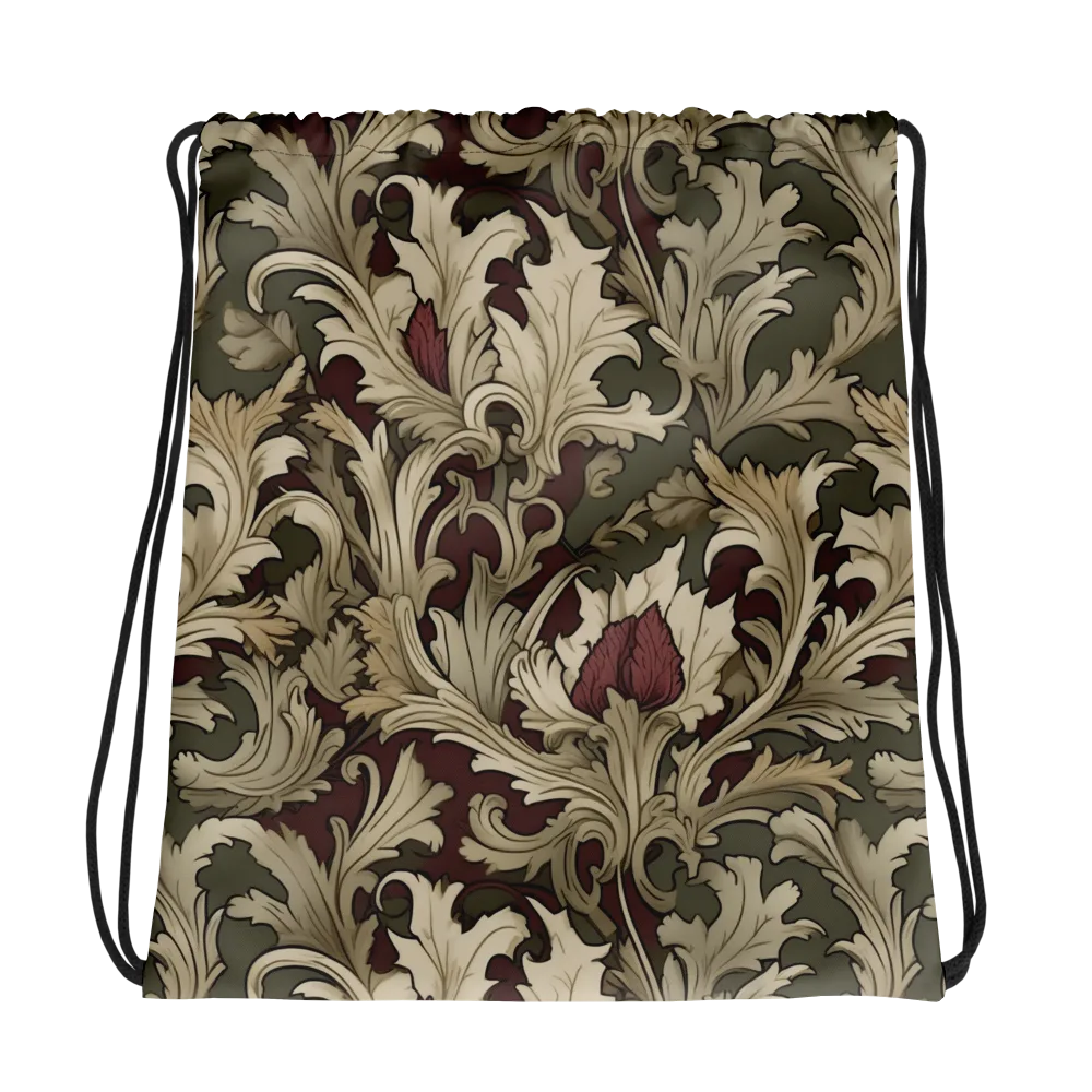 Baroque Verdure on Drawstring Bag — Photo