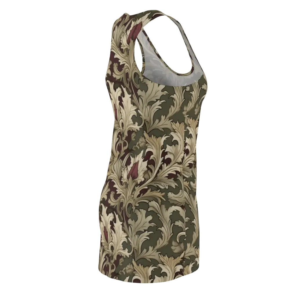 Baroque Verdure on Racerback Dress — Back Side