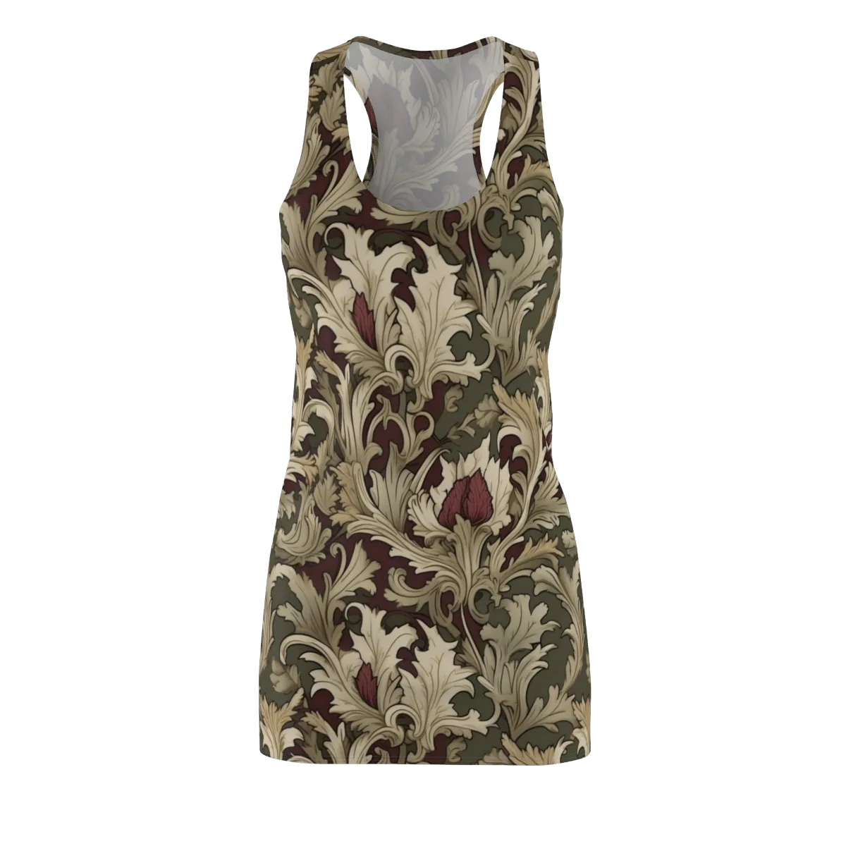 Baroque Verdure on Racerback Dress — Front