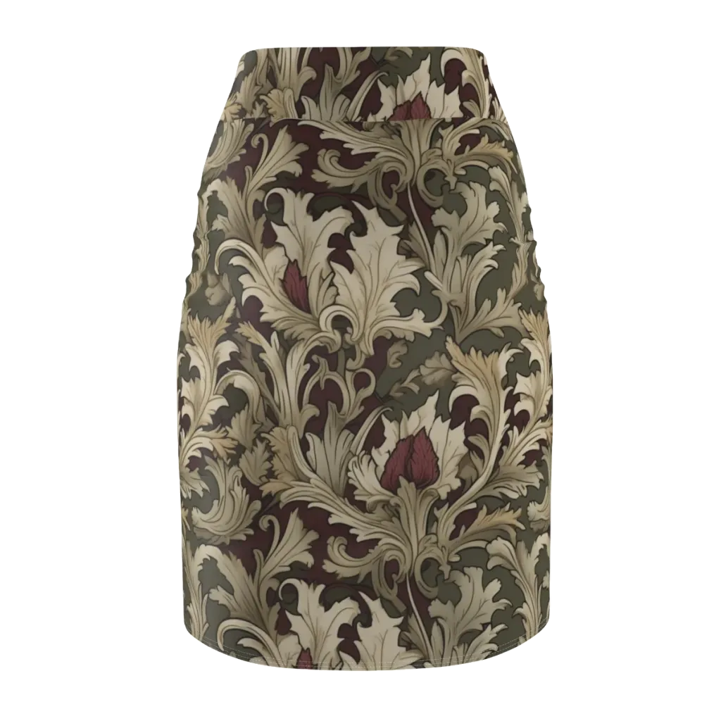 Baroque Verdure on Pencil Skirt — Back