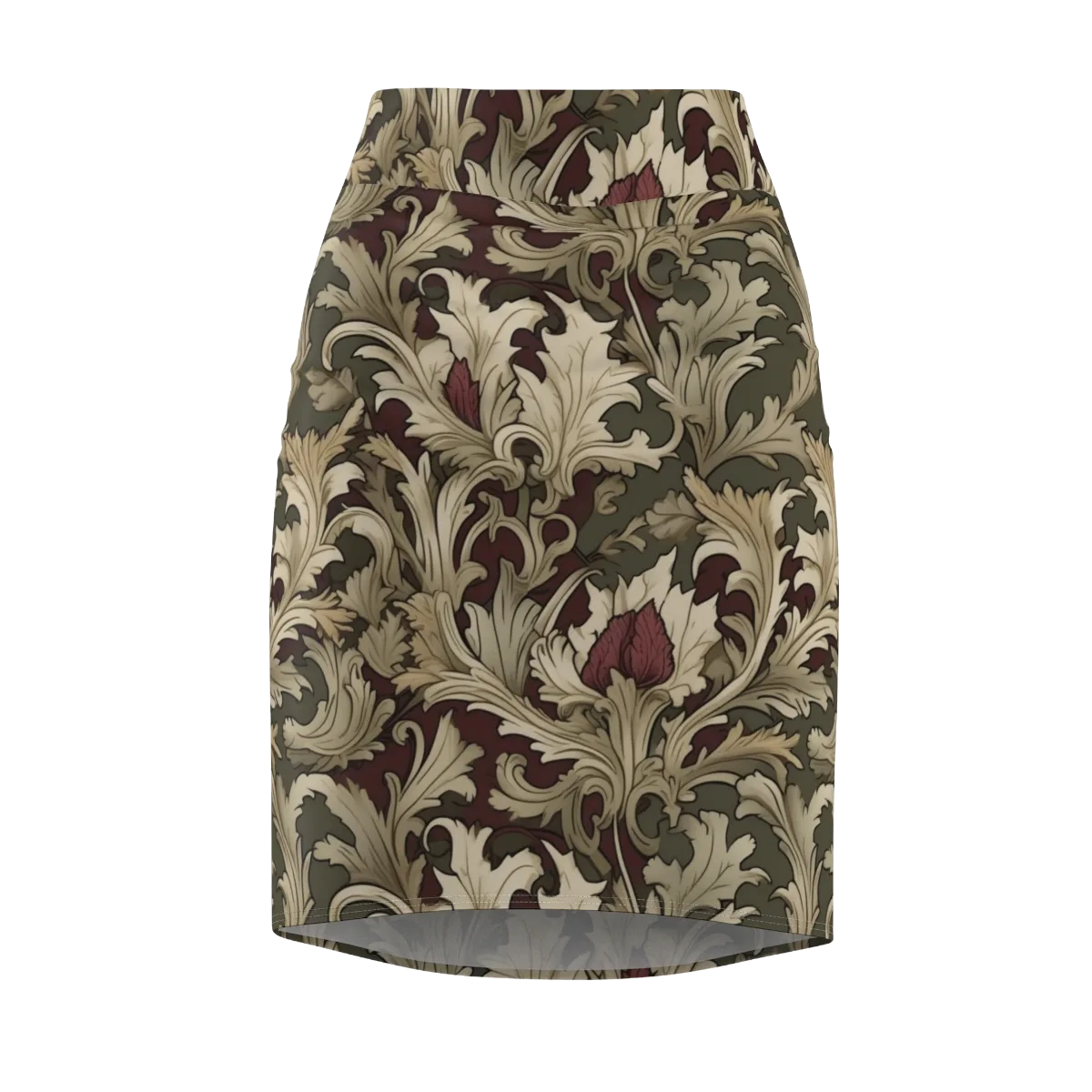Baroque Verdure on Pencil Skirt — Front