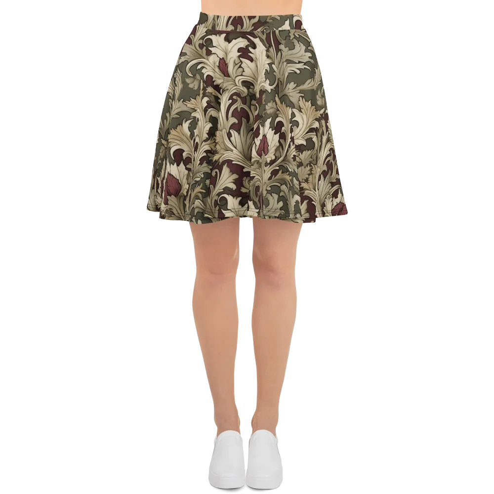 Baroque Verdure on Skater Skirt — Front