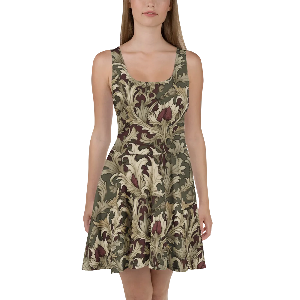 Baroque Verdure on Skater Dress — Front