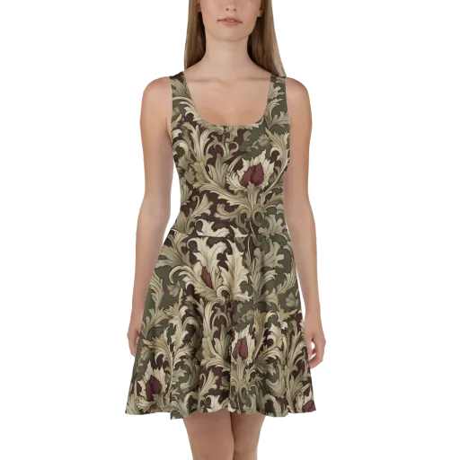 Baroque Verdure on a Skater Dress