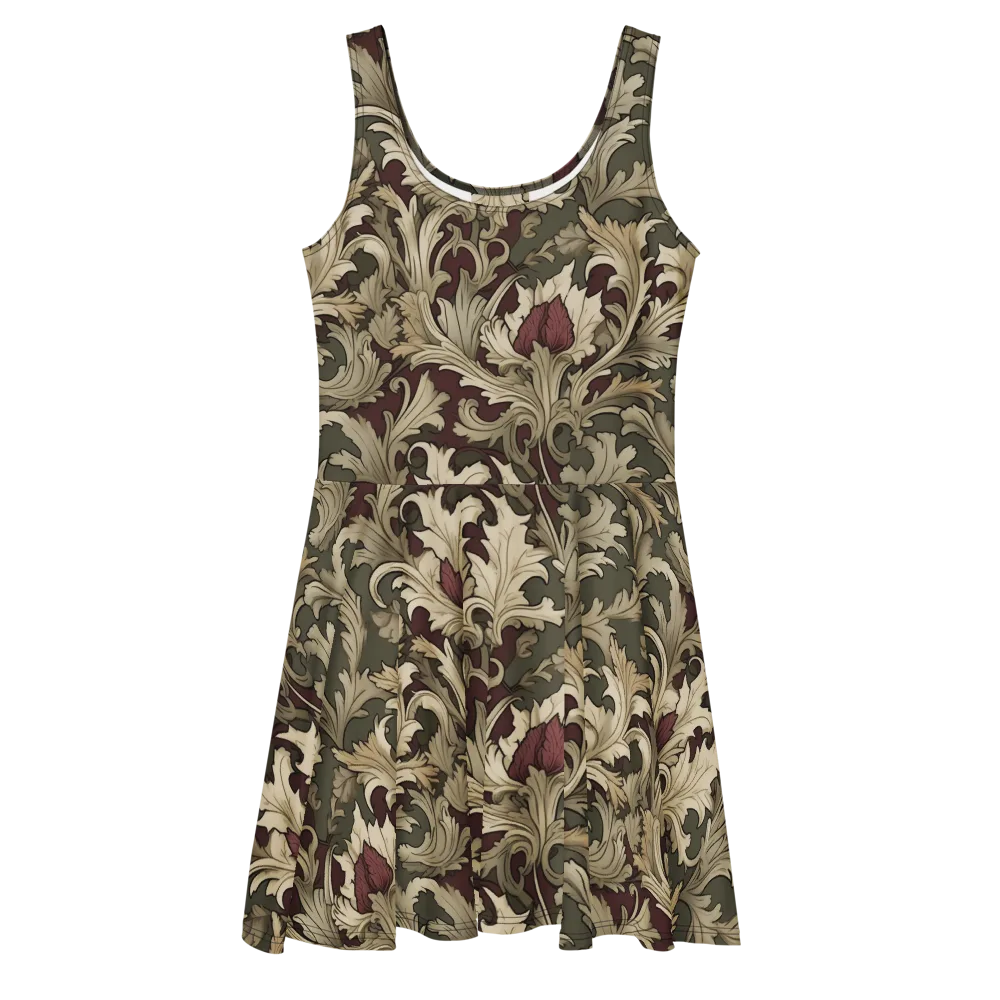 Baroque Verdure on Skater Dress — Front