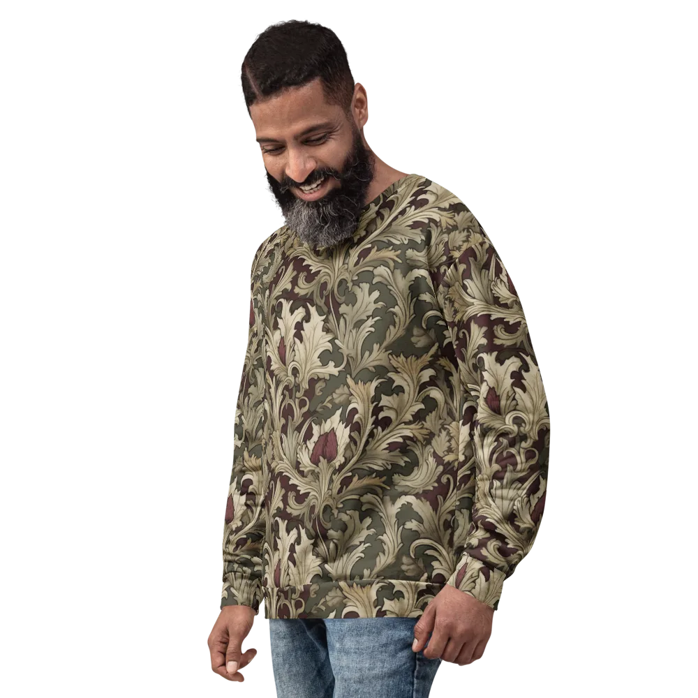 Baroque Verdure on Sweatshirt — Left Front