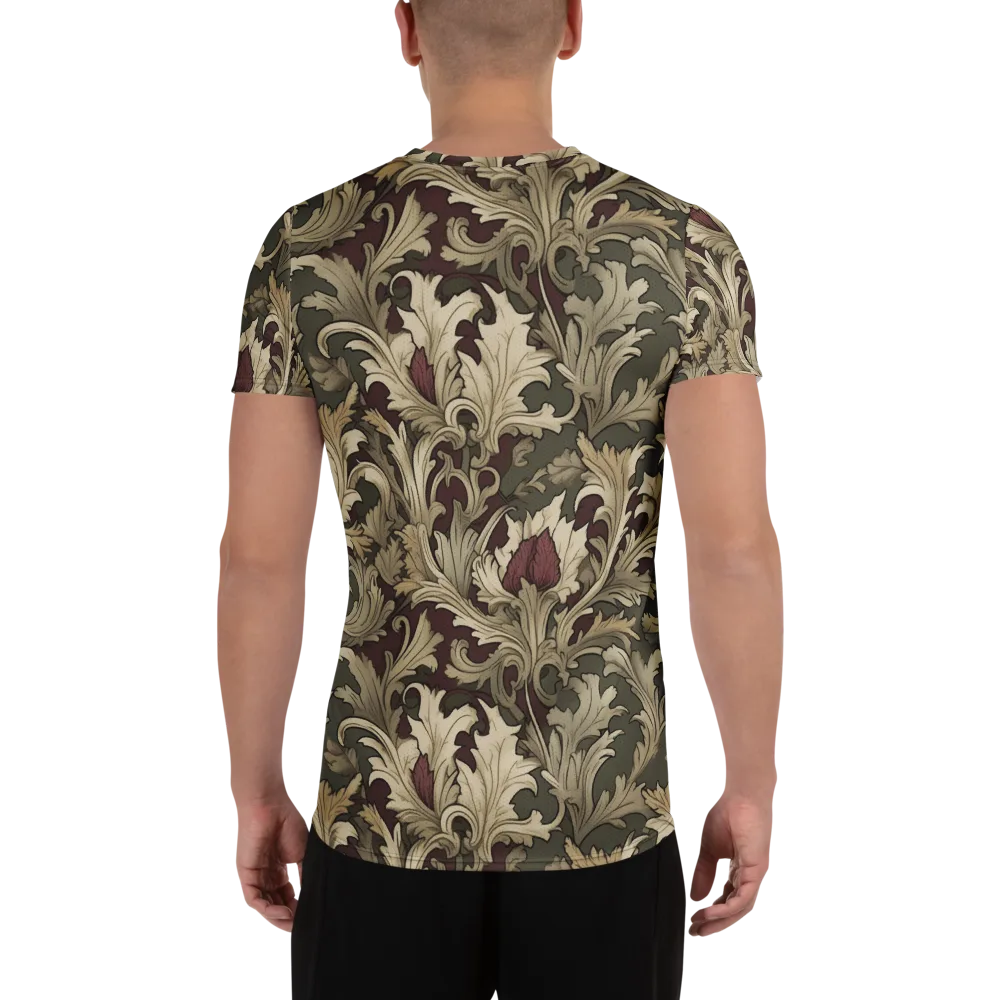 Baroque Verdure on Men's Athletic T-Shirt — Back