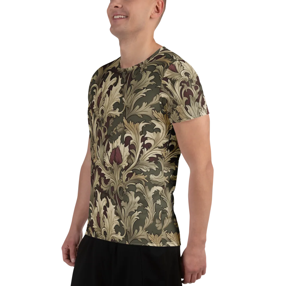 Baroque Verdure on Men's Athletic T-Shirt — Left