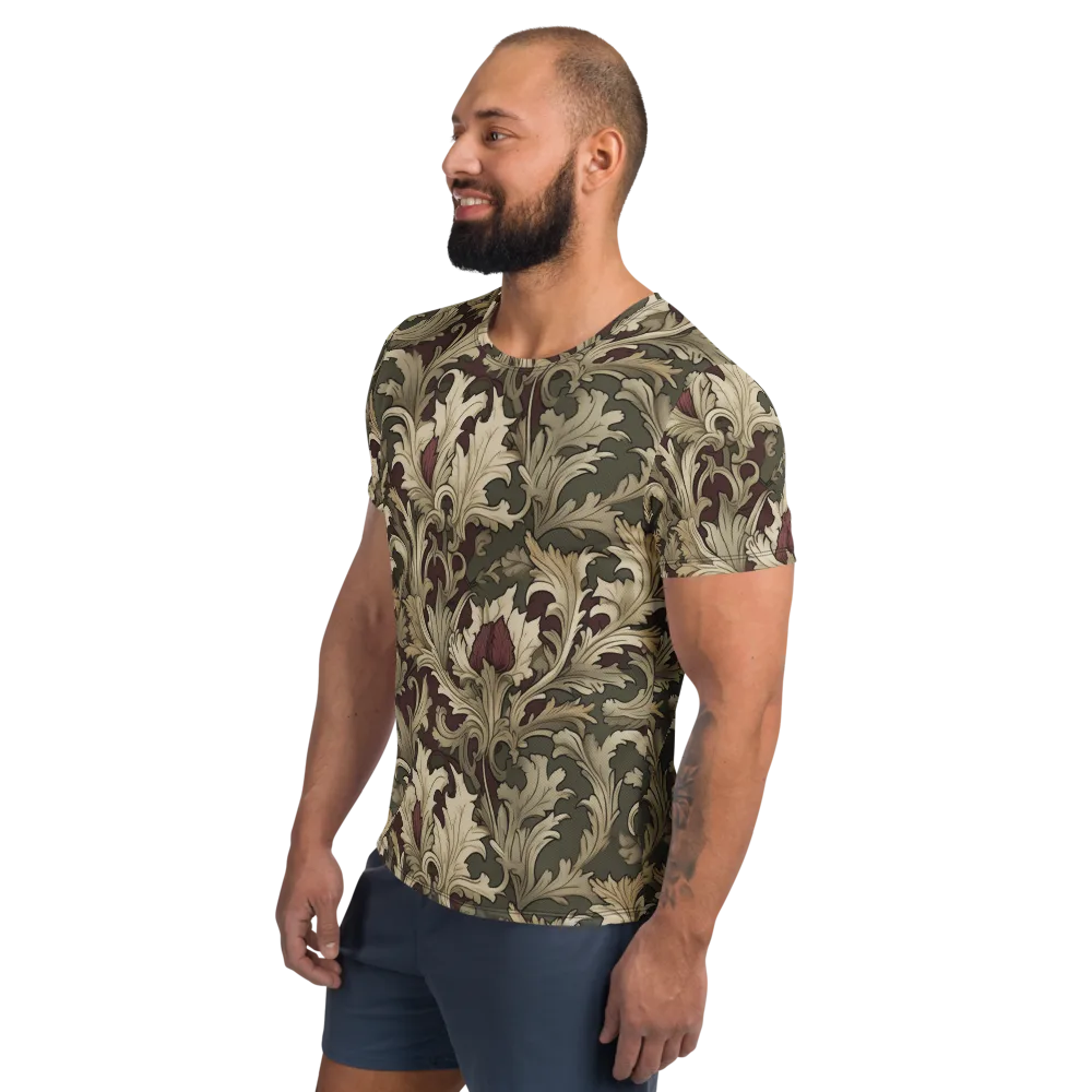 Baroque Verdure on Men's Athletic T-Shirt — Left