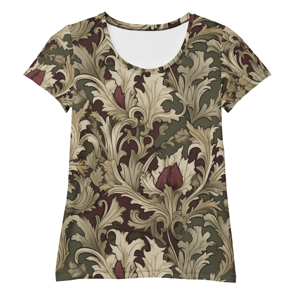 Baroque Verdure on Women's Athletic T-Shirt — Front
