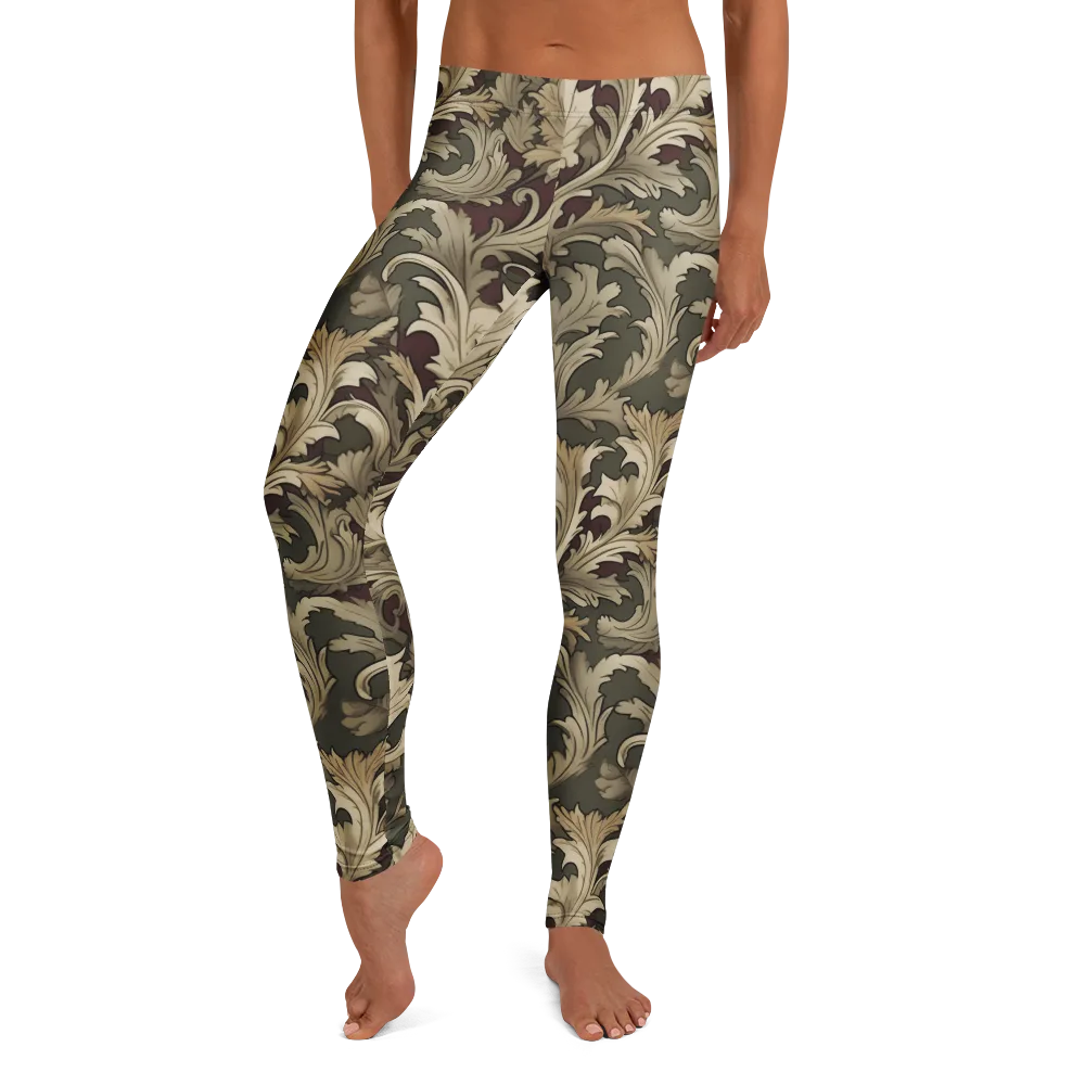 Baroque Verdure on Leggings — Front