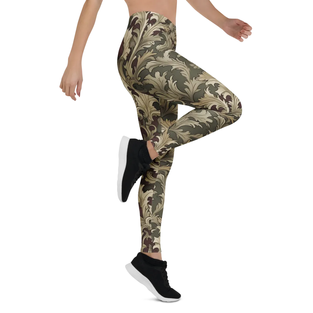 Baroque Verdure on Leggings — Right