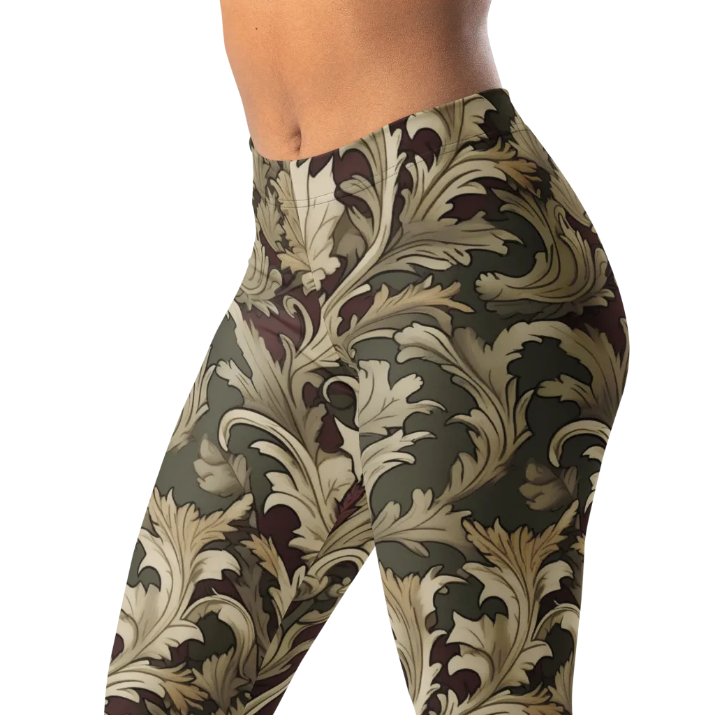 Baroque Verdure on Leggings — Left Front