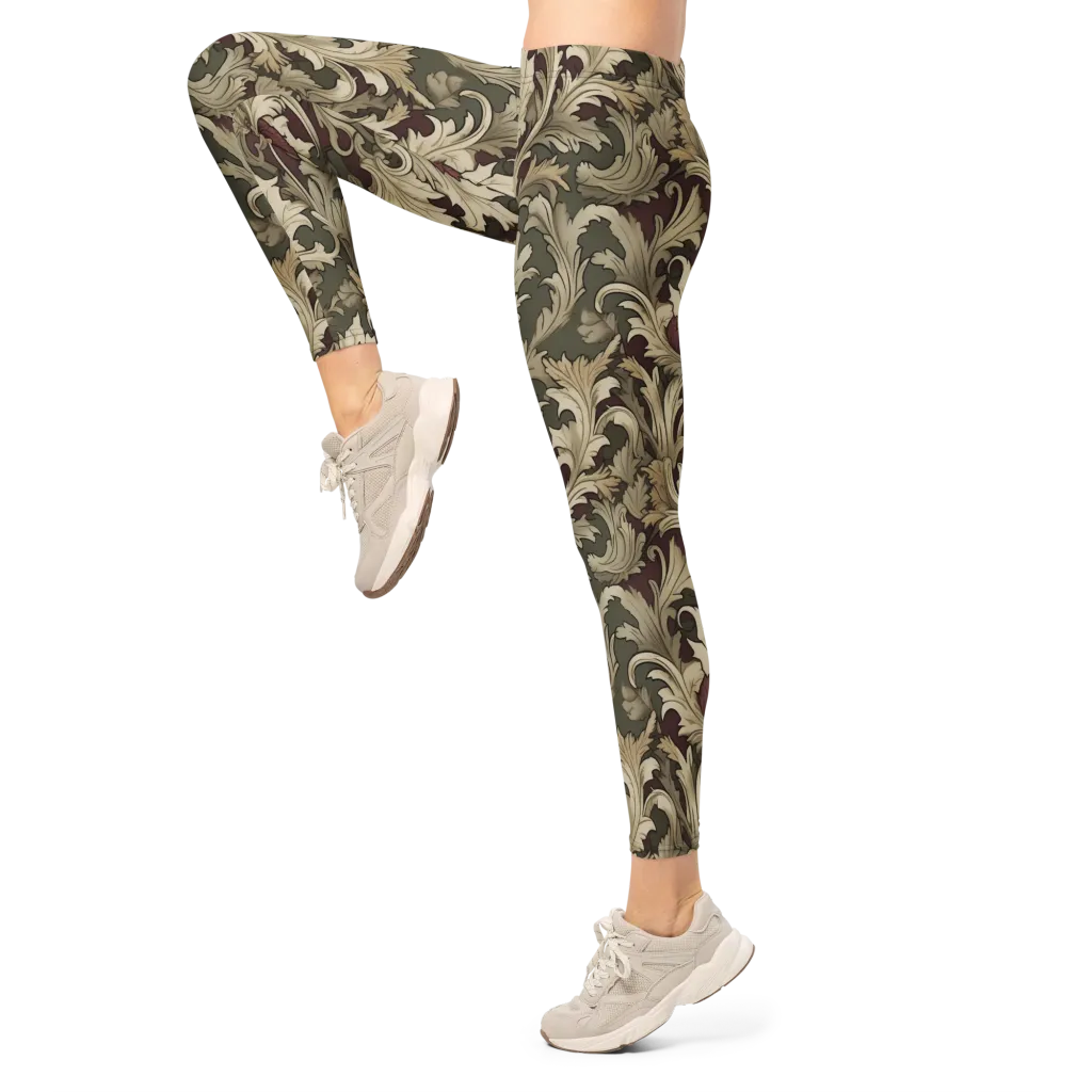 Baroque Verdure on Leggings — Left