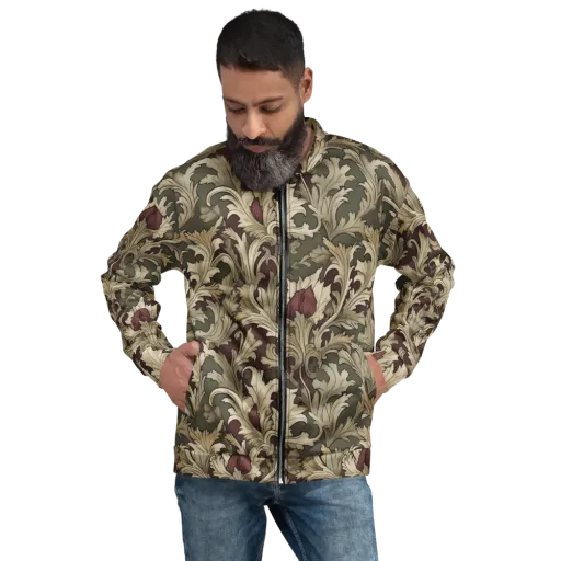 Baroque Verdure on a Bomber Jacket