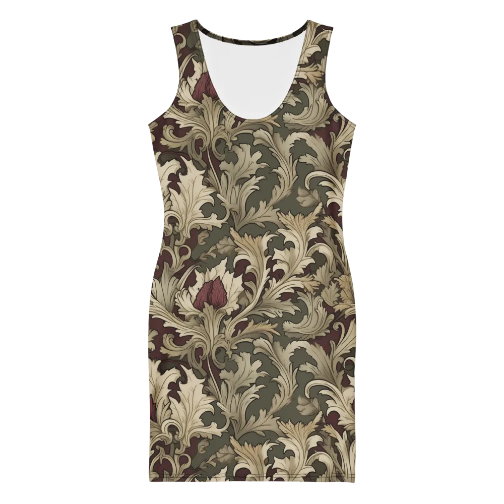 Baroque Verdure on Bodycon Dress — Front