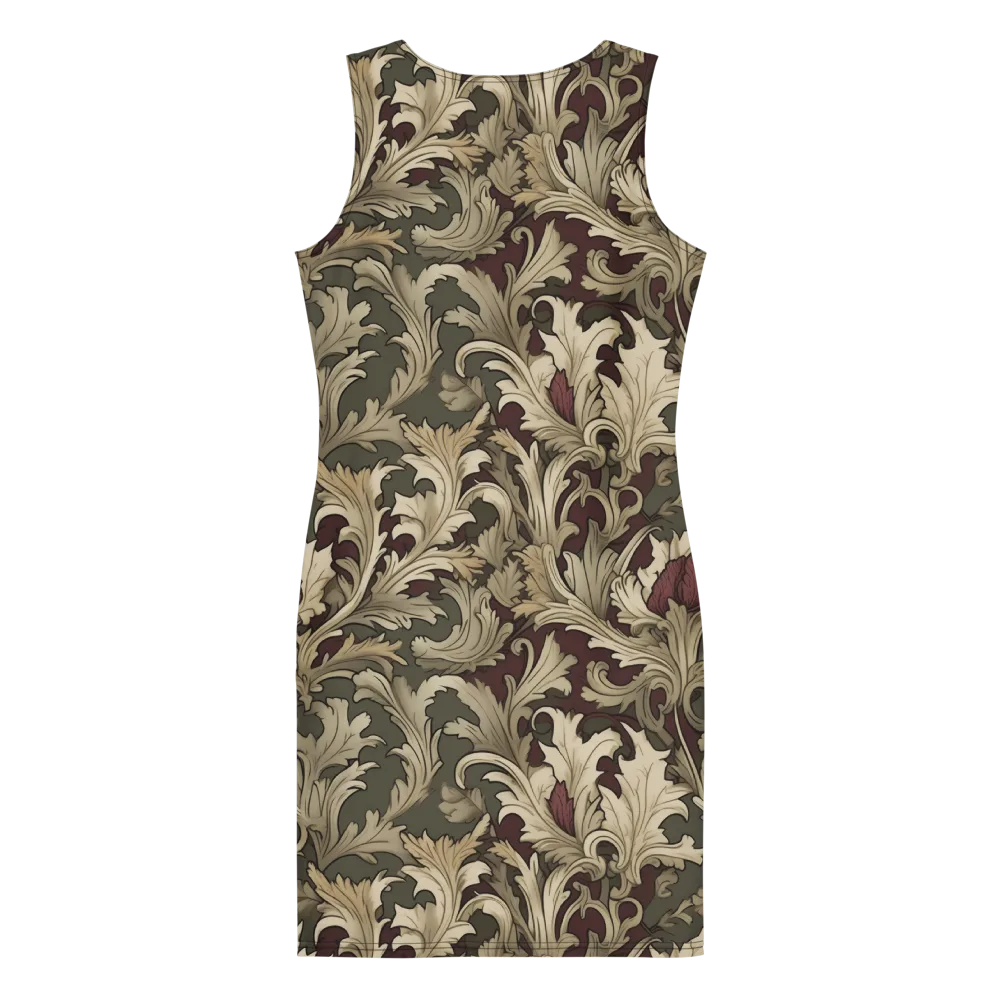 Baroque Verdure on Bodycon Dress — Back