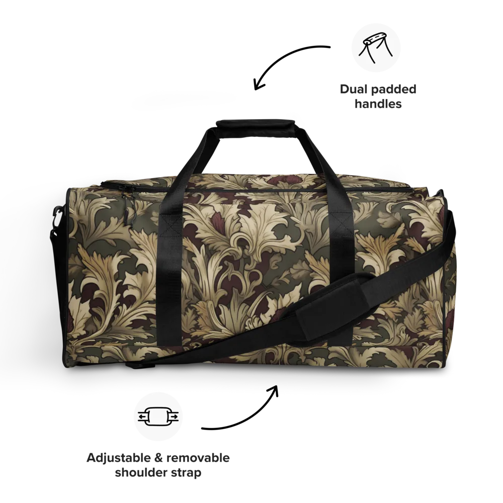 Baroque Verdure on Duffle Bag — Front