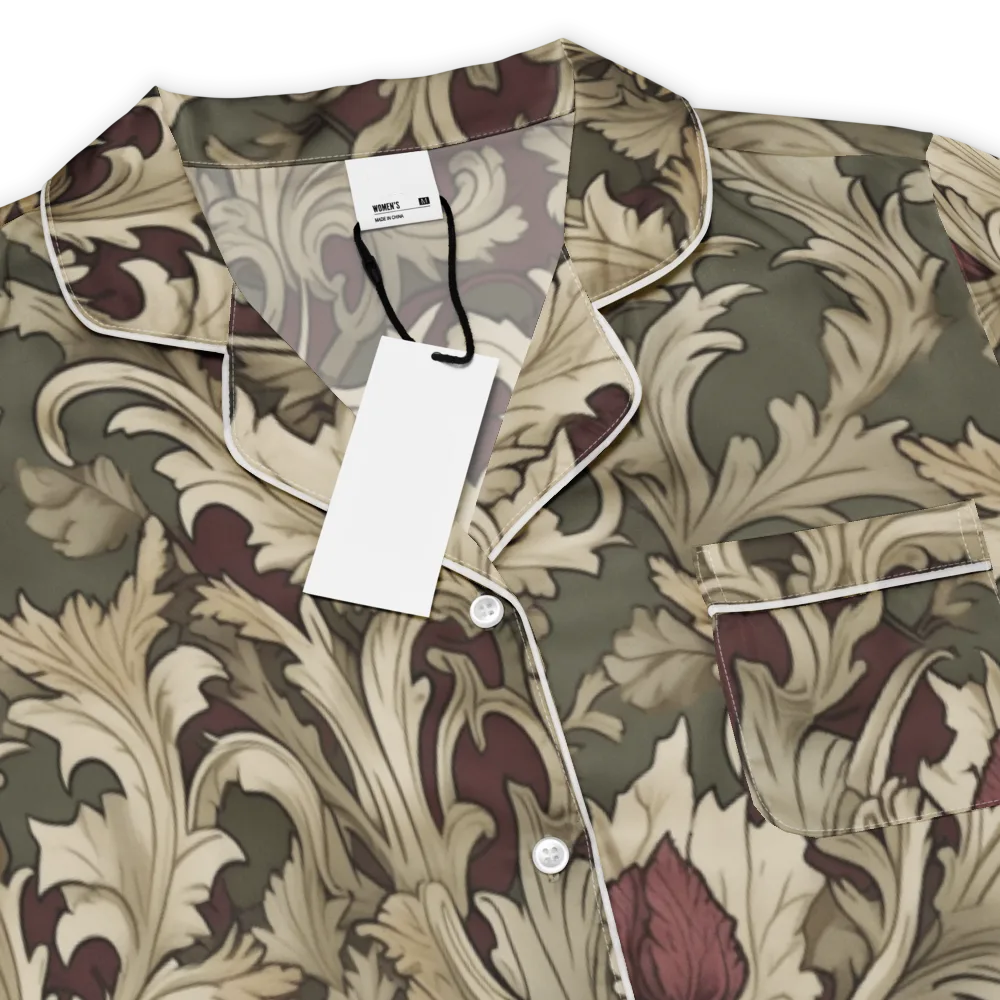Baroque Verdure on Women's Short Sleeve Pajama Top — Product details