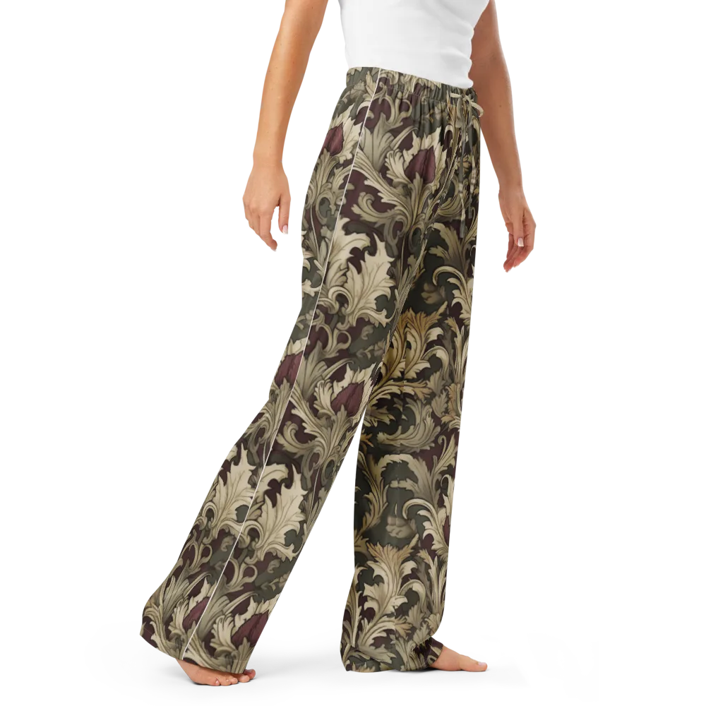 Baroque Verdure on Women's Pajama Pants — Right Front