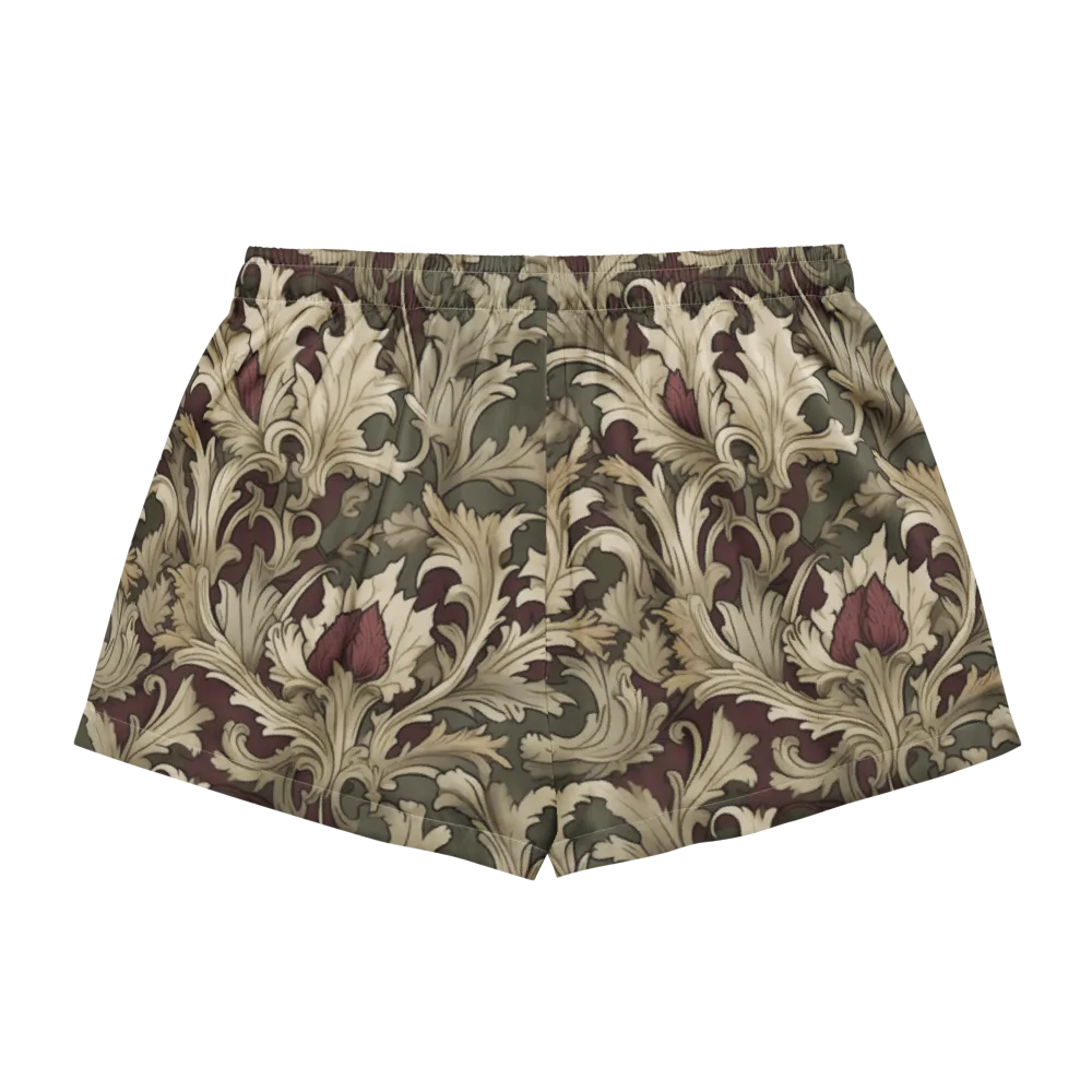Baroque Verdure on Women's Pajama Shorts — Back