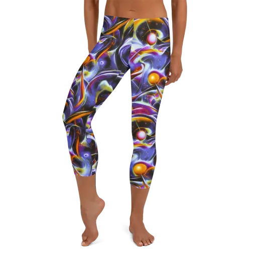Nebula Flux on a Capri Leggings