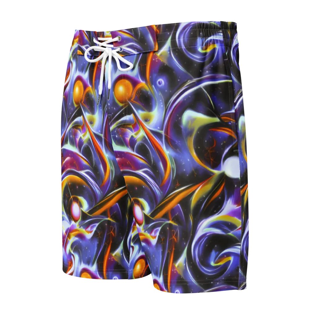 Nebula Flux on Men's Board Shorts — Front