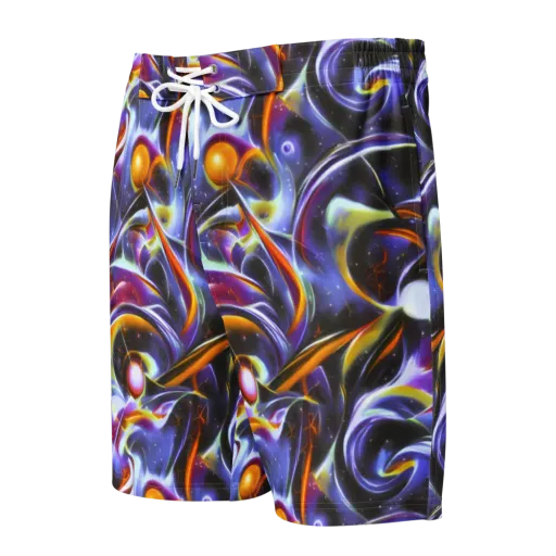 Nebula Flux on a Men's Board Shorts