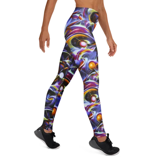 Nebula Flux on a Yoga Leggings