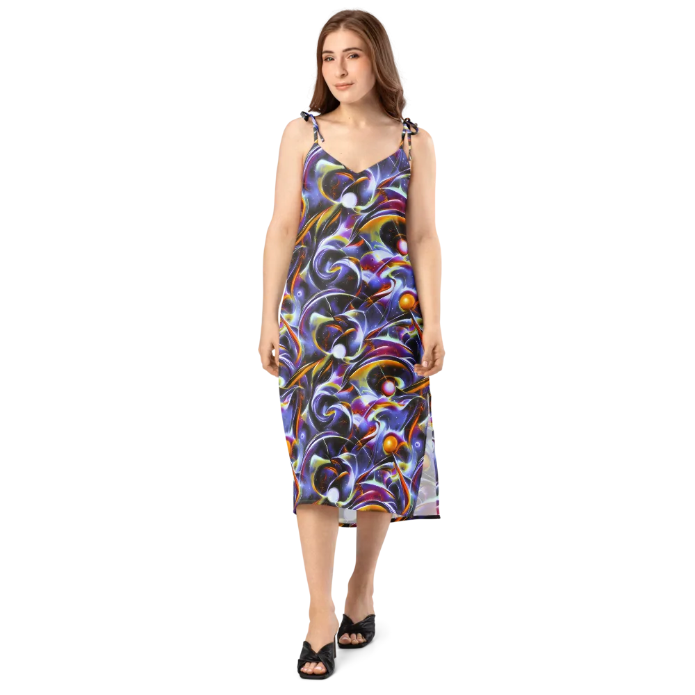 Nebula Flux on Slip Dress — Front