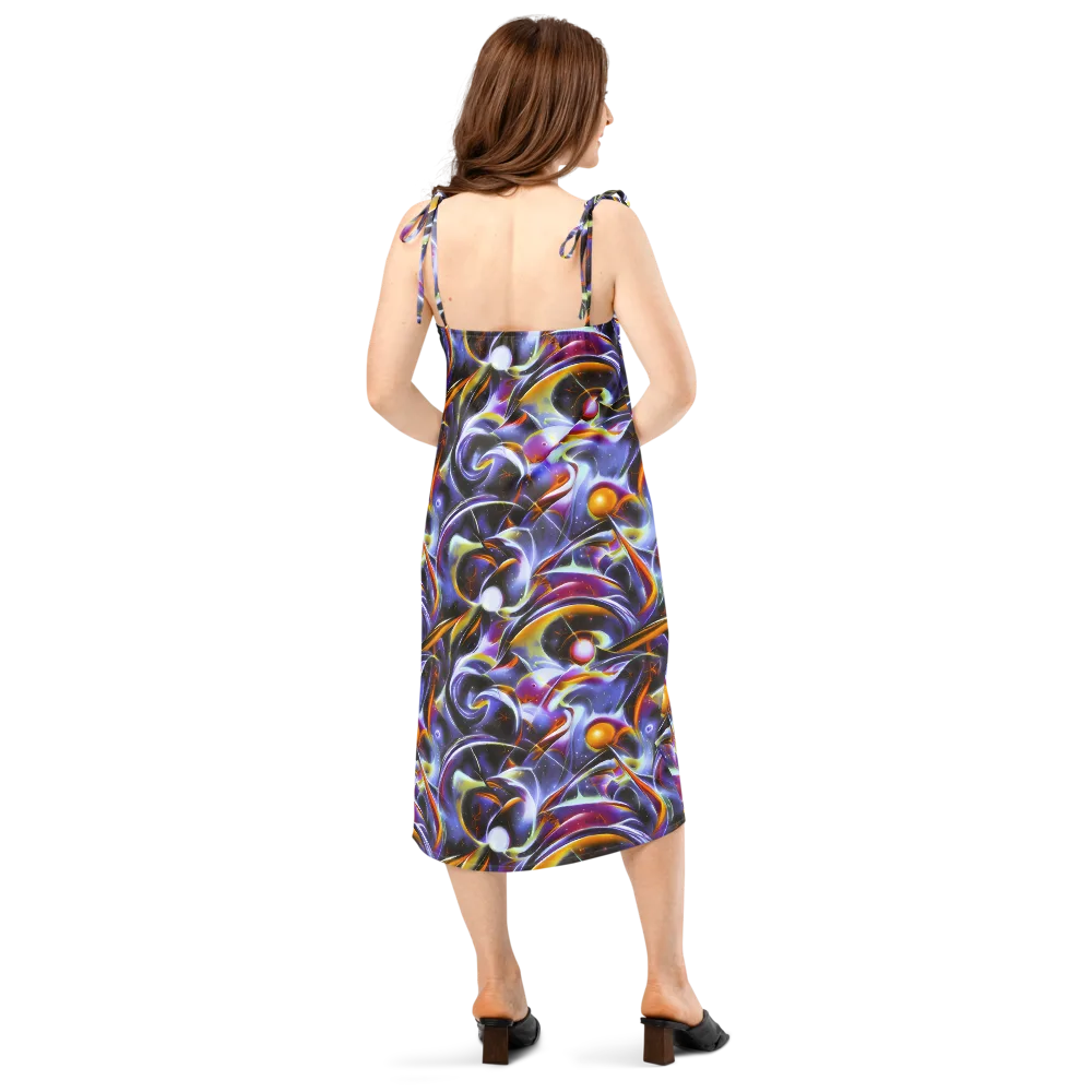 Nebula Flux on Slip Dress — Back