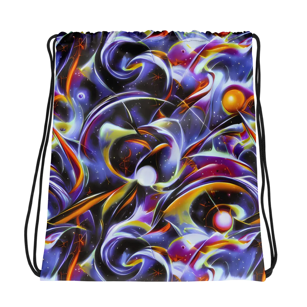 Nebula Flux on Drawstring Bag — Photo