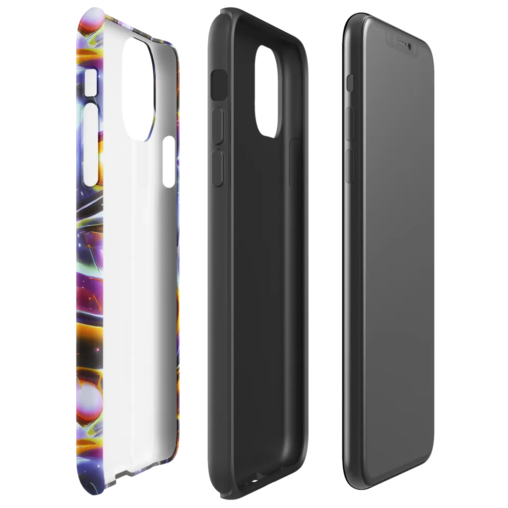 Nebula Flux on Tough Case for iPhone® — Right
