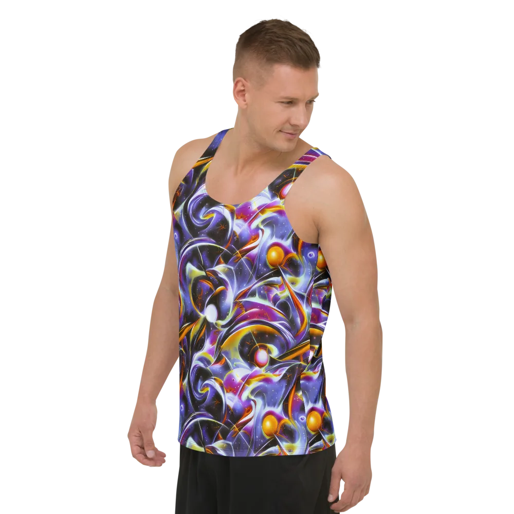Nebula Flux on Men's Tank Top — Left Front